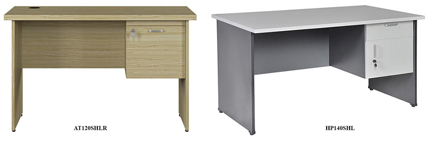 Bàn làm việc gỗ tích hợp tủ - 10 mẫu bàn làm việc tại nhà cho không gian dưới 10m² 