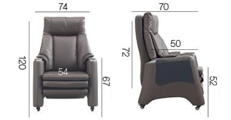 Chi tiết kích thước ghế Chủ Tịch A513D