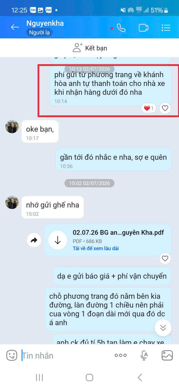 Anh Kha đơn ghế Nha Trang