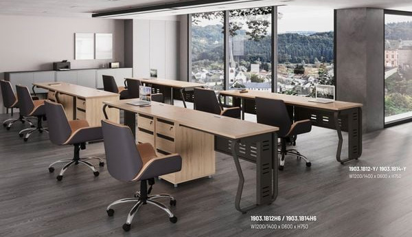 Không gian làm việc sử dụng bàn 1903.1B12-Y 
