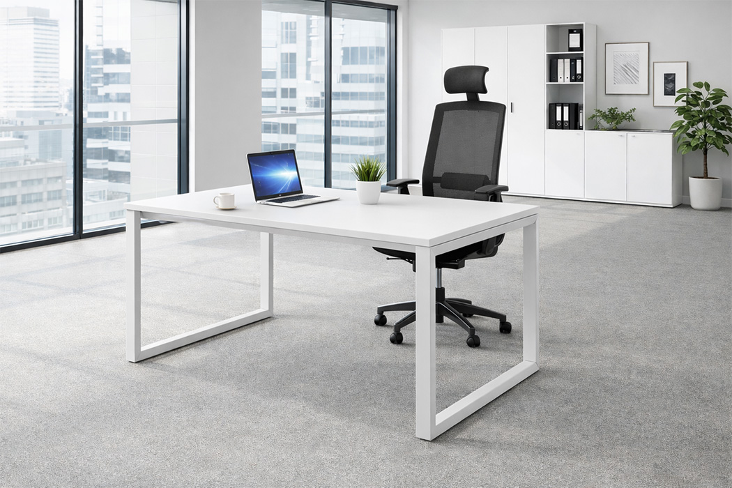 Bàn 1906A.B14 kết hợp cùng ghế lưới lưng cao