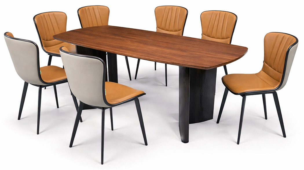 Set bàn ăn 261BA-P cùng 6 ghế