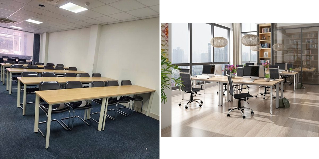 Có thể set thành không gian training hoặc phòng làm việc