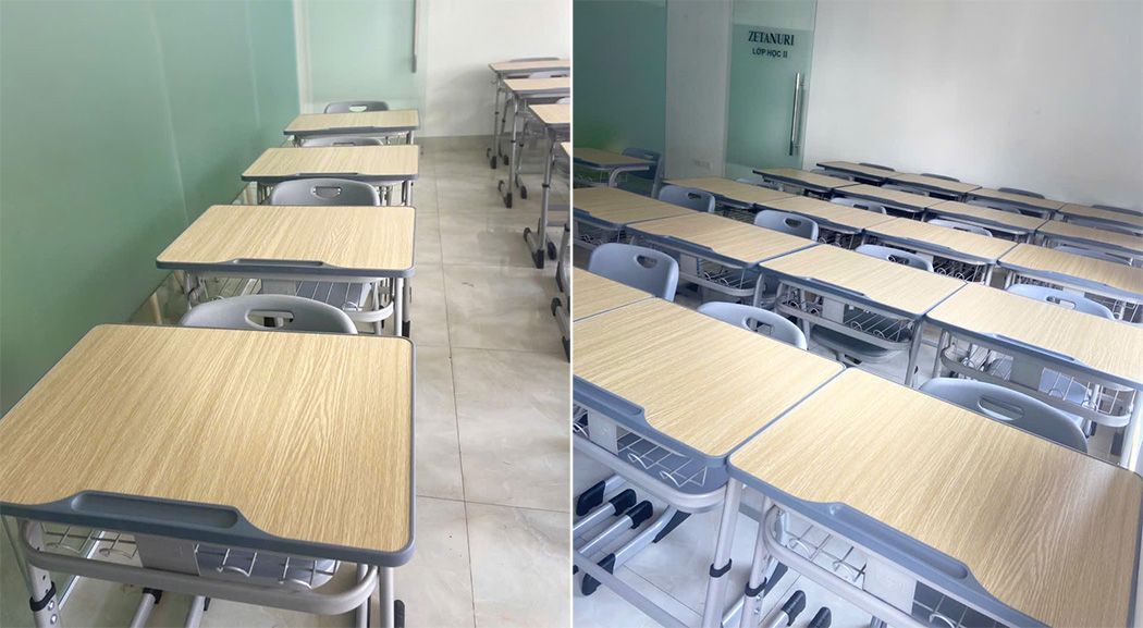 Hình thực tế Bàn BHS45 - Ghế GHS45