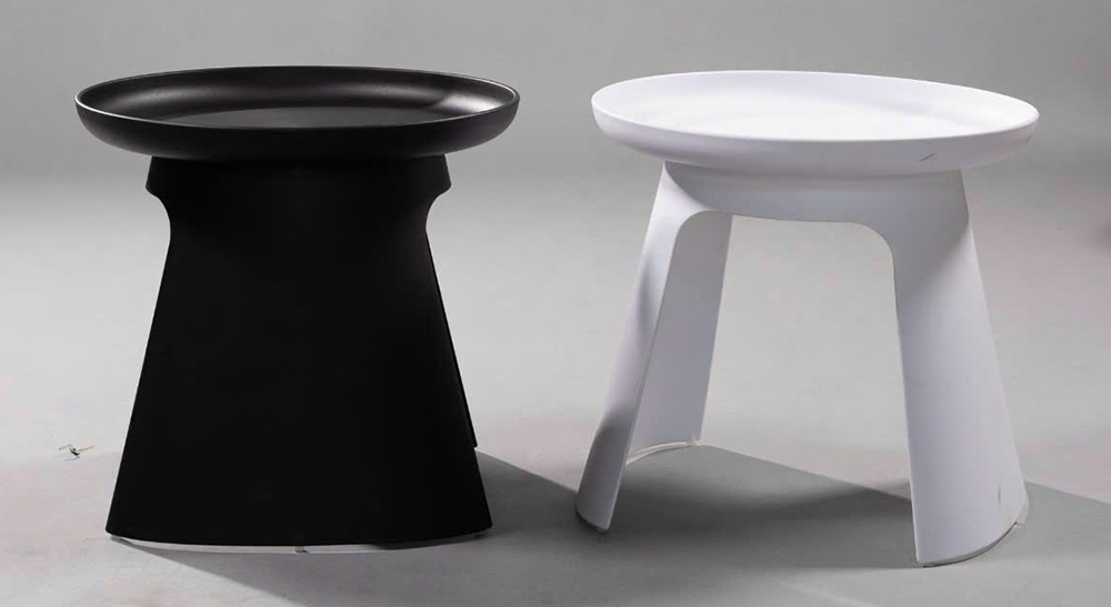 Hình thực tế bàn BCF3015 màu đen và trắng