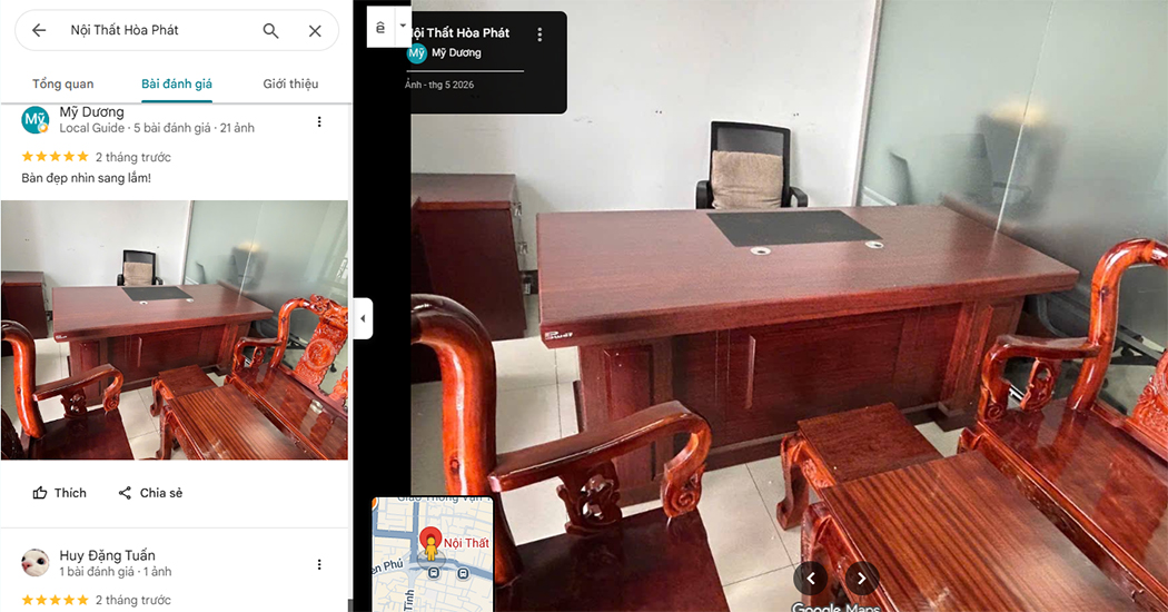 Feedback về Bàn Giám đốc DT1890H12
