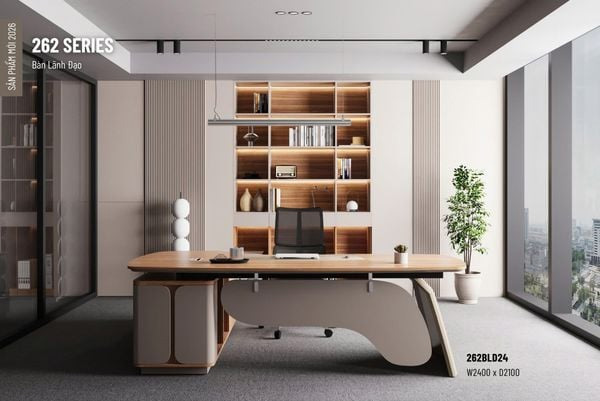 Bàn giám đốc 262BLD24 kiểu dáng khác biệt hiện đại