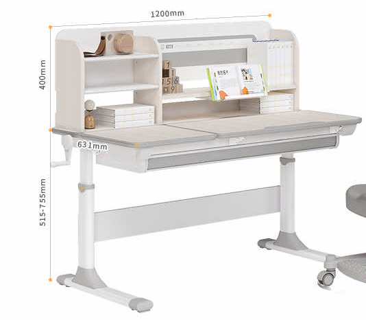 Chi tiết kích thước bàn học thông minh DY-12001V1