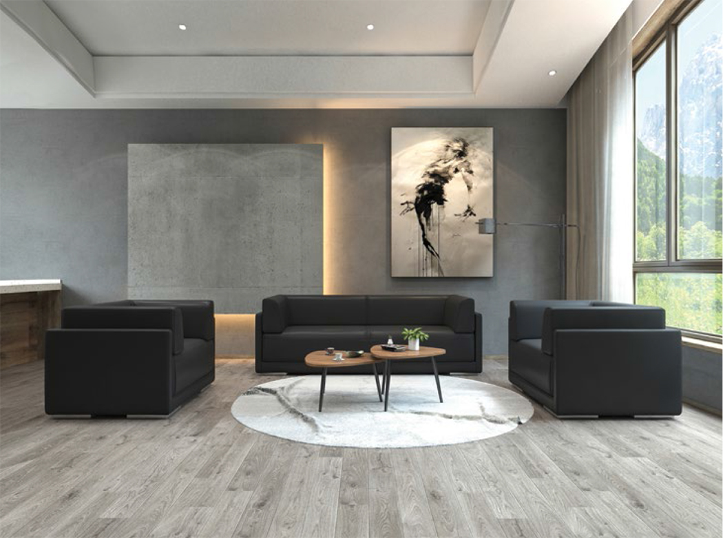 Bộ sofa SP231 màu đen quyền lực