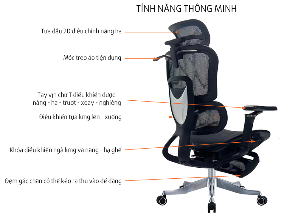 Tính năng ghế A561