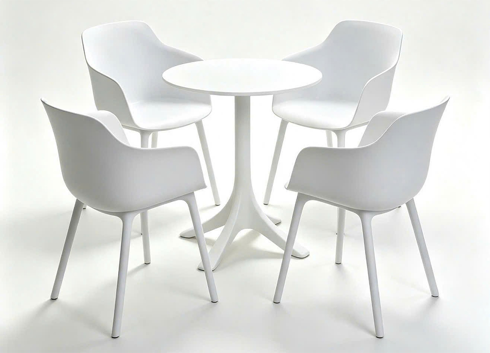 Ghế cafe 3030 kết hợp cùng bàn 3055