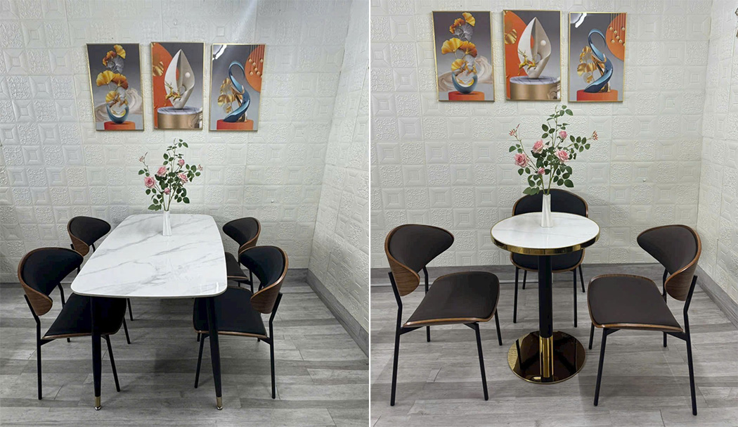 Ghế cafe A86 set cùng bàn ăn