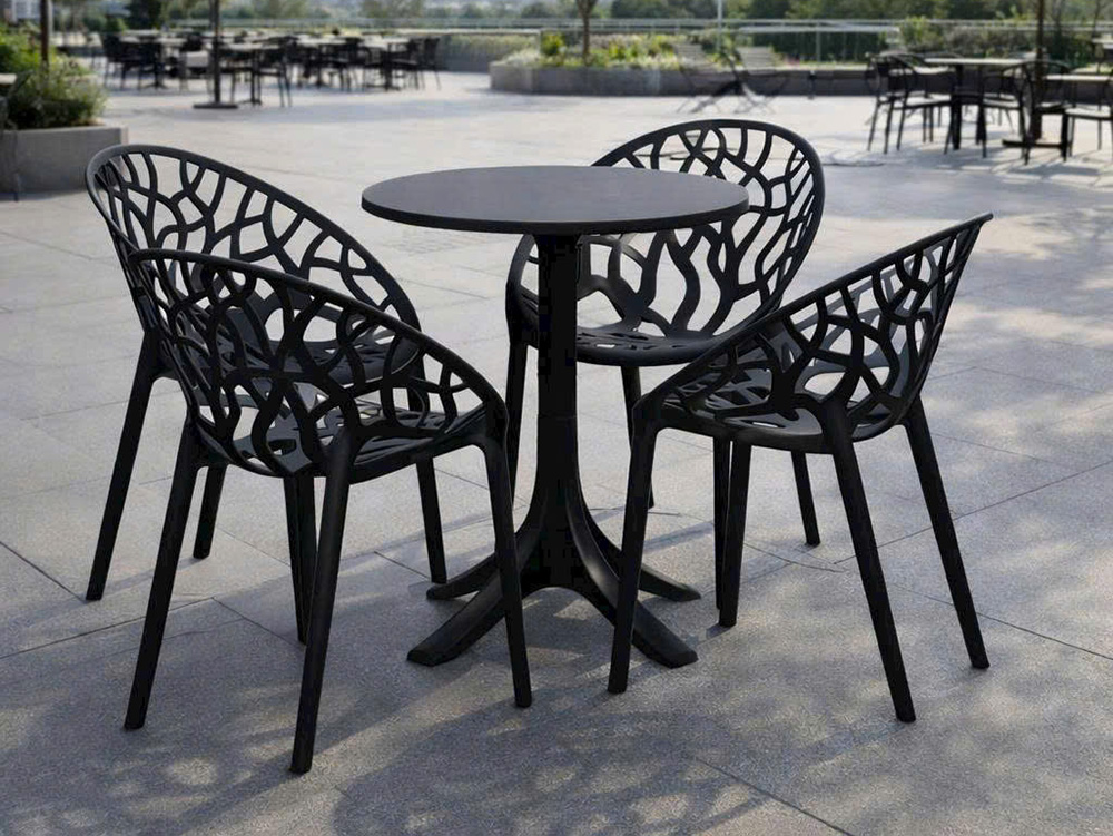 Hình thực tế Ghế cafe CF3018 màu đen