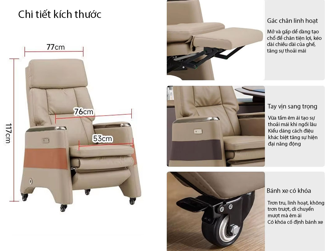 Hình 2: Ghế Chủ Tịch 2327