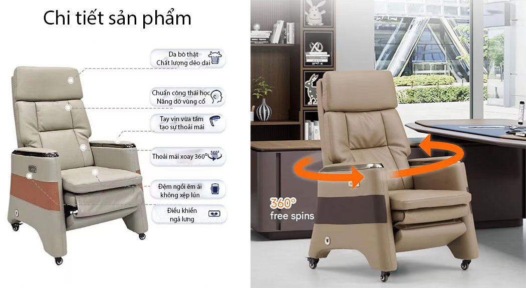 Hình 1: Ghế Chủ Tịch 2327