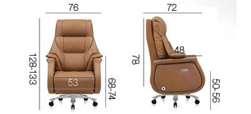 Chi tiết kích thước ghế chủ tịch A506