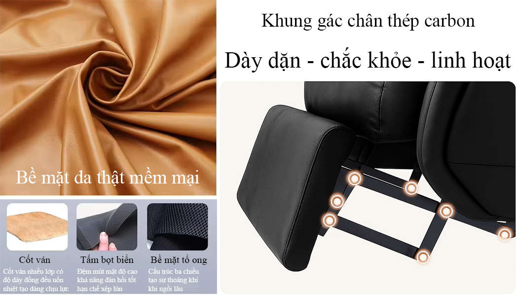 Chi tiết chất liệu ghế chủ tịch HLY-7182
