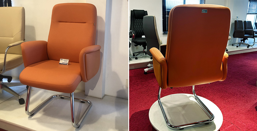 Ghế CQ9049 nổi bật với màu cam