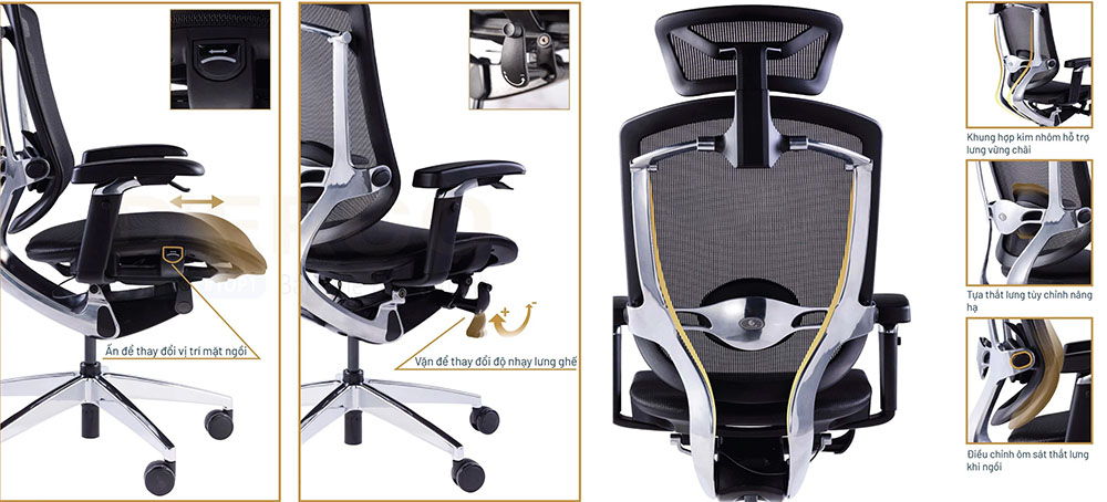 Ghế Ergonomic ERG02