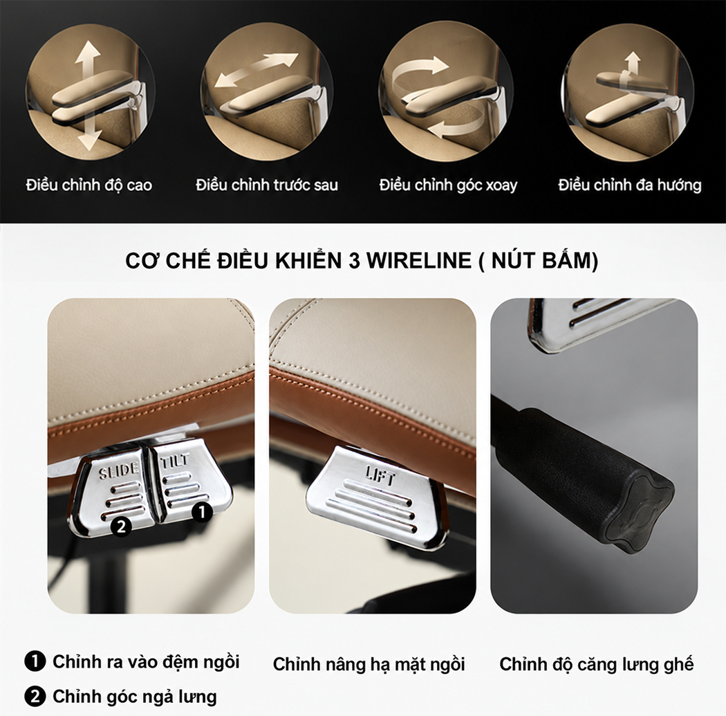 Ghế giám đốc da bò BC-007F