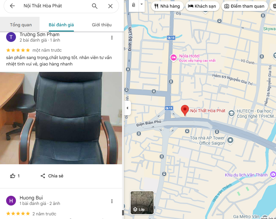 Đánh giá của khách về ghế giám đốc TQ33