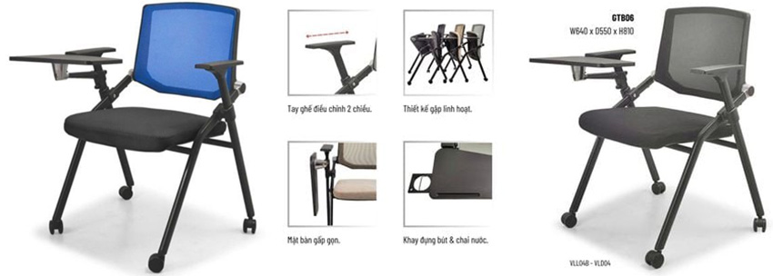 Ghế GTB06 gấp gọn dể dàng