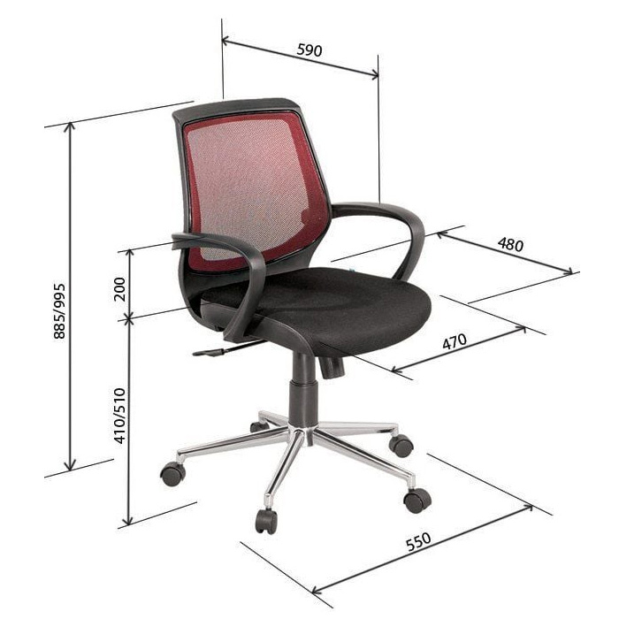 Kích thước ghế GX09.1-M