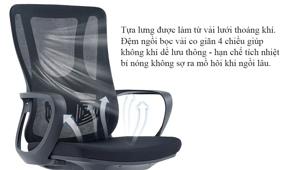 Ghế họp lưng lưới C286