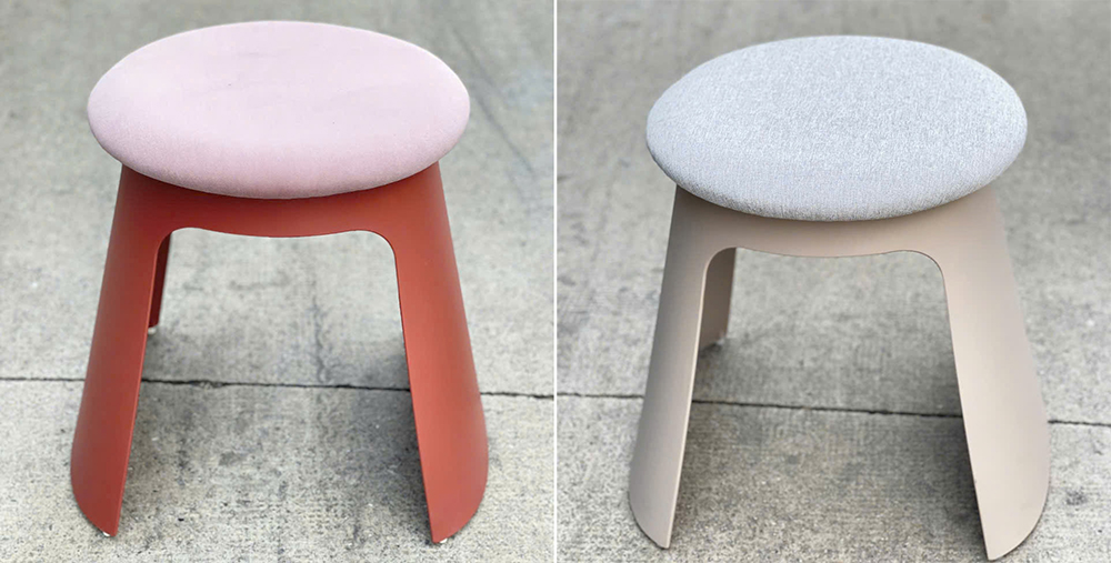 Ghế LARY11 màu đỏ và ghi