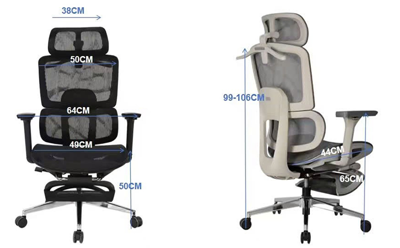 Kích thước ghế LRC186A