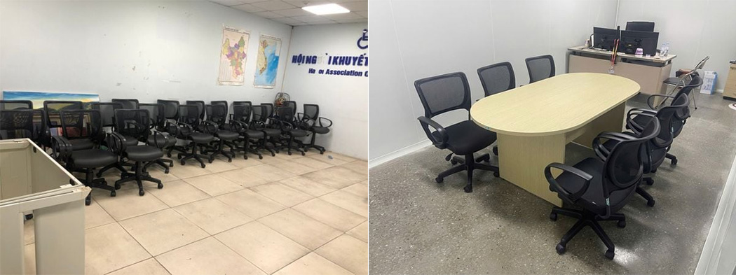 Ứng dụng ghế GX03B