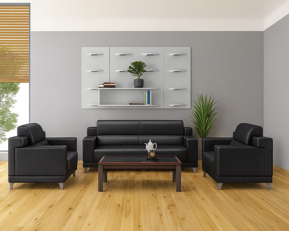 Bộ ghế sofa SP04 màu đen