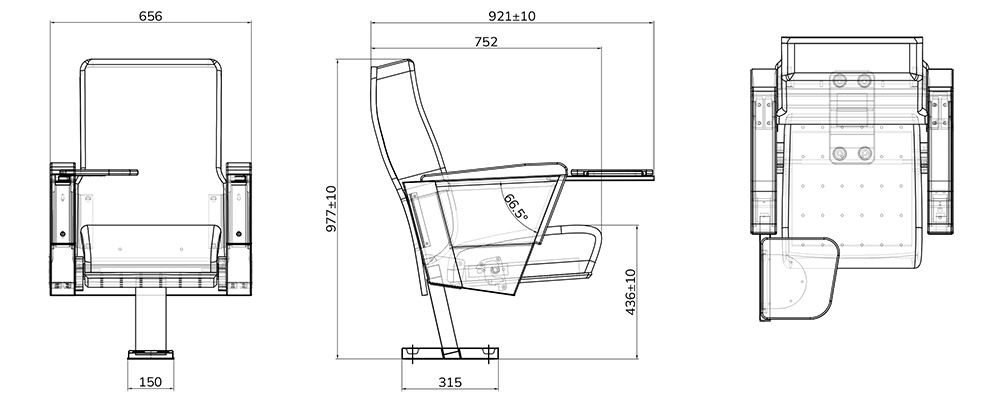 Ghế TC04B chi tiết kích thước
