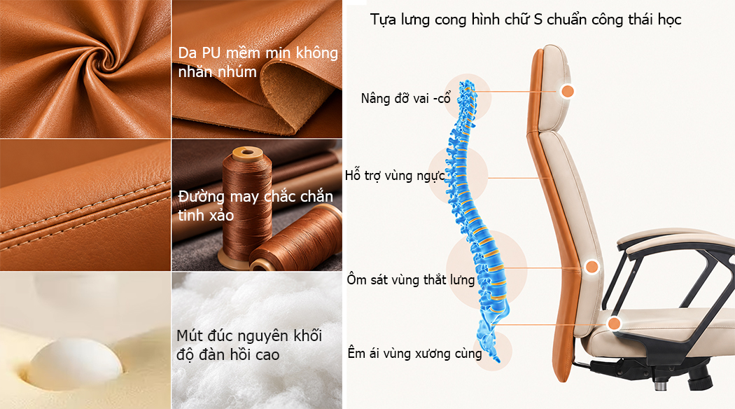 Chi tiết chất liệu ghế trưởng phòng 1988-1