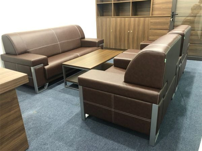 Bộ ghế sofa SP06 màu nâu cafe sữa