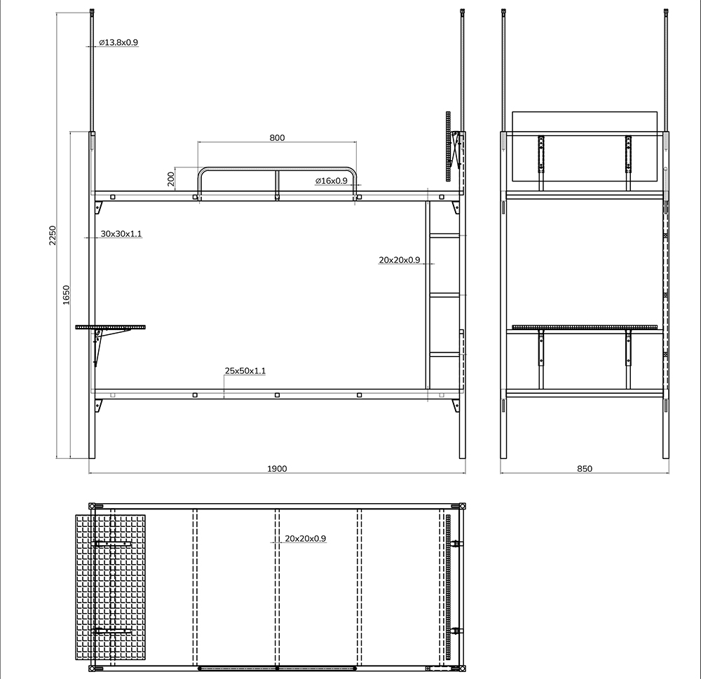 Giường tầng GT40B