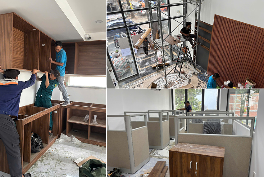 Lắp đặt hàng - CÔNG TRÌNH CÔNG TY CỔ PHẦN VẬN TẢI BỘ TÂN CẢNG