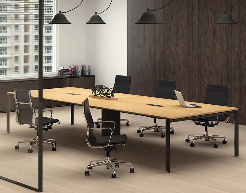 Tổng hợp 4+ mẫu bàn họp 2m4 hiện đại, hợp xu hướng cho văn phòng