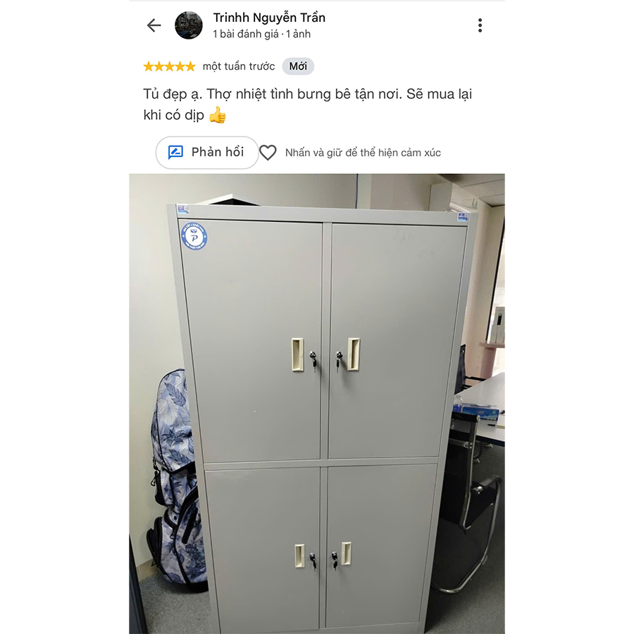 Đánh giá thực tế tủ hồ sơ TU09K4P