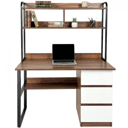 Bàn học liền kệ BHS408
